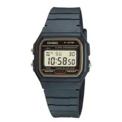 CASIO F-91WG カシオ デジタル腕時計　黒ブラック　金ゴールド　限定色