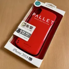 iPhone XR 耐衝撃ハイブリッドケース「PALLET」 レッド