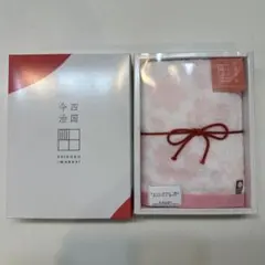 【新品未使用】桜模様 ウォッシュタオル ピンク 約34cm×35cm