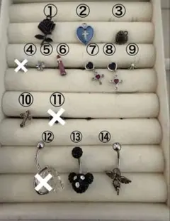 【14G】メディストアボディピアスまとめ売り