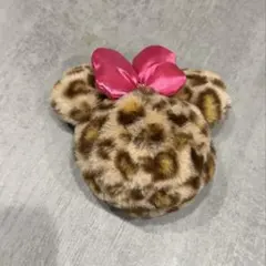 ミニー　ヒョウ柄　ポーチ