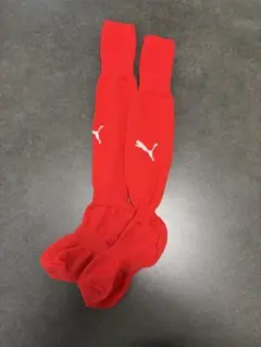 PUMA サッカーソックス レッド サイズ19-21