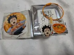 ハイキュー!! 西谷夕 缶バッジ 2連アクリルチャーム