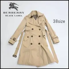 48548★年 バーバリーブラックレーベル コート 裏地ロゴ総柄 ”