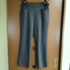 グレー系 カジュアルパンツ サイドポケット付き