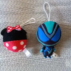 ミニーマウス＆仮面ライダー ストラップセット