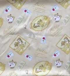 新品 ベル ディズニー プリンセス 約49×50 はぎれ 生地 布 正規品