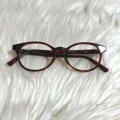 JINS 伊達メガネ　べっこう柄　レンズなし
