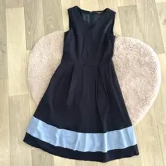 ♡Demi-Luxe♡ノースリーブバイカラーワンピース♡シンプル♡キレイめ♡上品