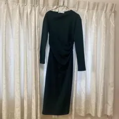 ZARA ロングワンピース　緑　グリーン