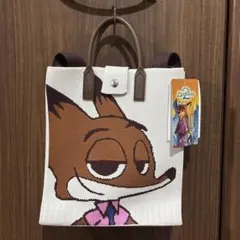 【完売品】しまむら　ズートピア　ニック　ニットバッグ　ショルダー　トート