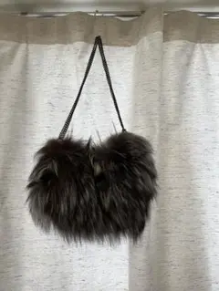 ファーショルダーバッグ