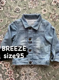 【美品】BREEZE ライトブルー デニムジャケット 95