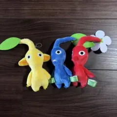 Nintendo ピクミン ぬいぐるみ ミニマスコット 赤 青 黄 キーホルダーのサムネイル