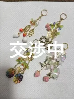 お花のマスクチャーム ピアス イヤリング 薔薇 桜2点セット