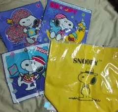 スヌーピー レトロハンカチ ビックトートバッグ