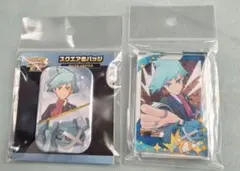 ポケモンマスターズEX ダイゴ　ミニアクリルブロック＆スクエア缶バッジ