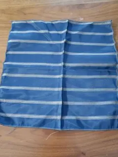 ナポリ購入　ポケットチーフ　ダークネイビー　ハンドメイド