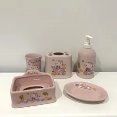 フェアリーキティ　洗面セット　陶器　まとめ売りのサムネイル