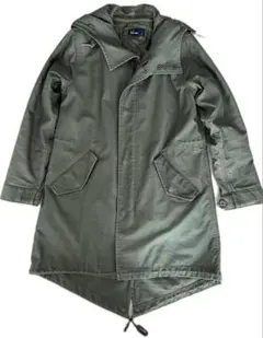 オリーブグリーン モッズコート ライナー付き　フィッシュテール