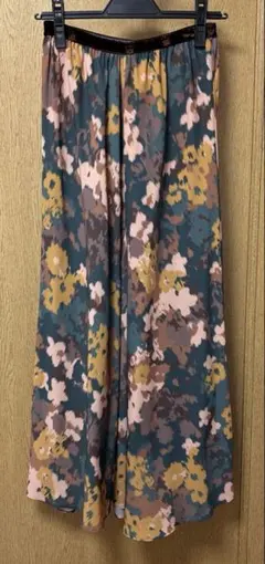 IÉNA Deveauxフラワープリント バイヤススカート サイズ36