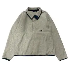 【ノースフェイス】　フリースジャケット　スナップT ハーフボタン　LLサイズ