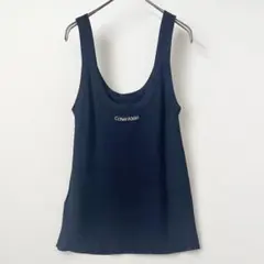 カルバンクラインcalvin Kleinリブニットノースリーブタンクトップ