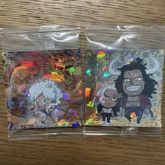 ワンピースウエハースシール　SW7 ギア5ルフィ、カイドウ&アルベル