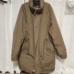 ユニクロ 防風パテッドコート ロング ダウン ブラウン