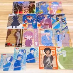 名探偵コナン　カード16枚セット　おまけ缶バッジ付き