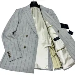 【未使用タグつき】トランスコンチネンツ　レダ　ダブル　テーラードジャケット L