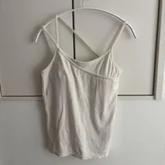 ブラトップ　アイボリー キャミソール Mサイズ