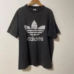90s adidas トレフォイルロゴTシャツ フェードブラウン - メルカリ