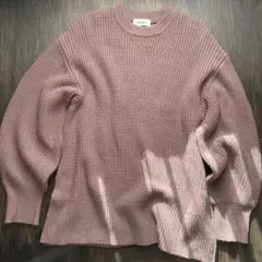 Mila Owen オーバーサイズニット ボリューム袖 ピンク