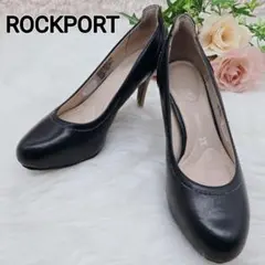 ✨️極美品✨️ロックポート 本革 アーモンドトゥ パンプス 黒 23cm 美脚