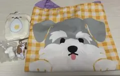 犬柄バッグ マスコット ガチャ4点セット