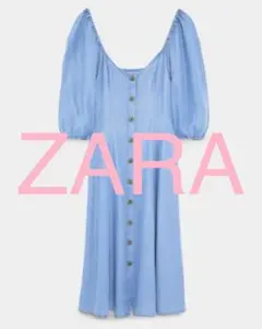 ZARA ♡ デニム オフショルダーワンピース
