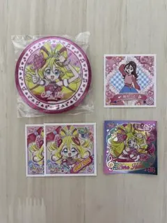キュアアイドル　缶バッジ　ステッカー