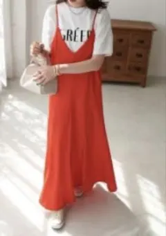 Discoat ディスコート マーメイドカットキャミワンピ オレンジ 新品タグ付