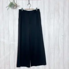 ☆CoconLife LUXE ブラック ワイドパンツ ストレッチ ウエストゴム