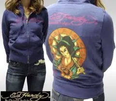Ed Hardy 紫 長袖パーカーのサムネイル