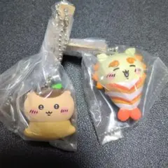ちいかわ寿司　くりまんじゅう　いなり　シーサー　えびフィギュアキーホルダーガチャ