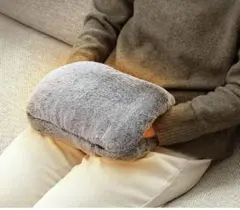 フットウオーマー電気 USBウォームクッション 即暖 3段階温度調節ヒーター内蔵