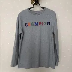 CHAMPION グレー 長袖Tシャツ