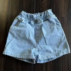 ミニーマウス刺繍デニムハーフパンツ
