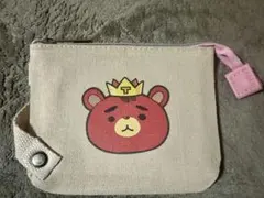 クマのキャラクターキャンバスポーチ　未使用品