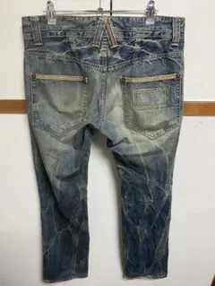 blue way デニム　y2k 鬼ヒゲ