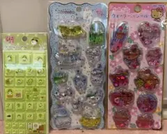 【正規品】カラフルキャラクター立体シール3パックセット