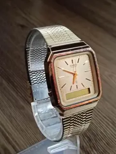 【ジャンク】CASIO カシオ アナデジ ゴールド AQ-300G