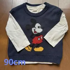 Petitt main ミッキーマウス ニット 90